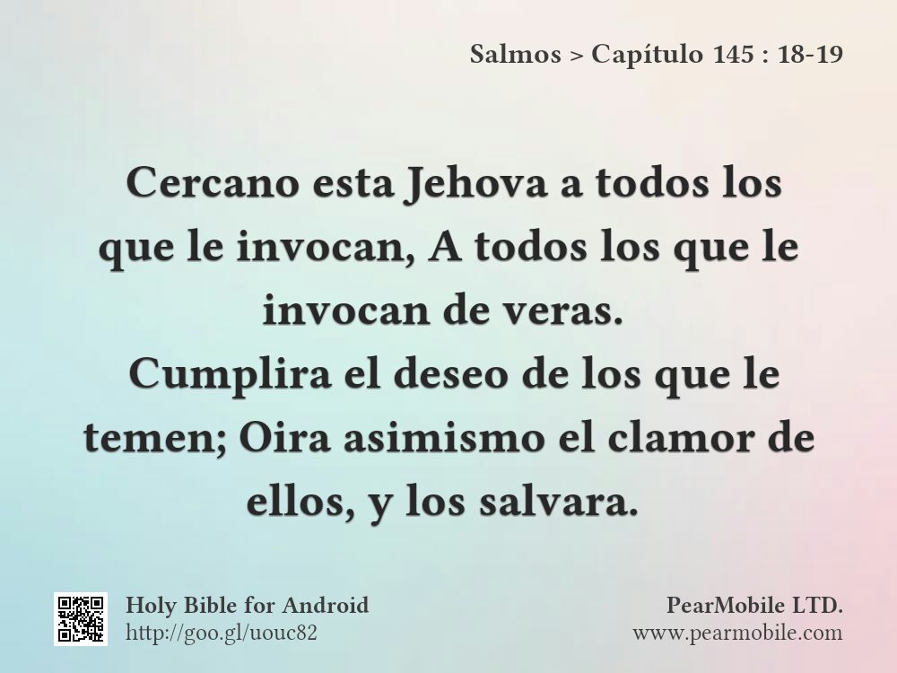Salmos, Capítulo 145:18-19